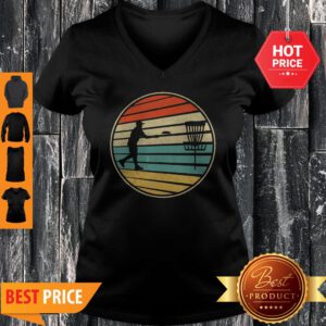 Nice Disc Golf Vintage Retro 80S Style V-Neck