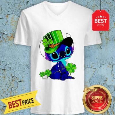 Nice Disney Stitch I Love Mom Tattoo St. Patrick’s Day V-Neck