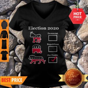 Nice Election US President 2020 Democrat Republican Joe Exotic V-Neck