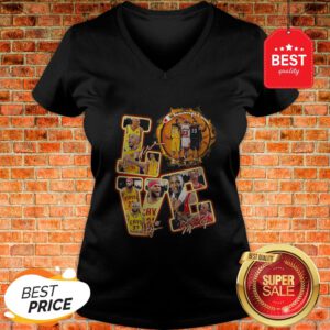 Nice Love Kobe Bryant Michael Jordan Lebron James Champion Signatures V-Neck