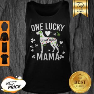 Nice One Lucky Mama Mom St Patricks Great Dane Dog Women Tank Top