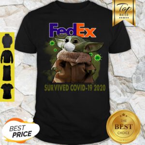 Official Baby Yoda Fedex Survived Covid 19 2020 Shirt- Design By Refinetee.com