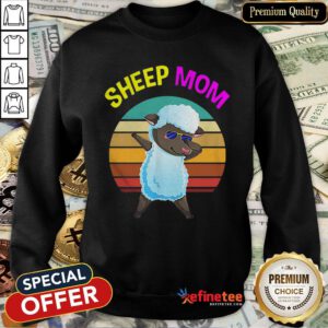 Official Cute Dabbing Sheep Mom Lovers Gifts Mama Mothers Sweatshirt- Design By Refinetee.com
