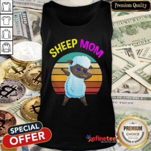 Official Cute Dabbing Sheep Mom Lovers Gifts Mama Mothers Tank Top - Design By Refinetee.com