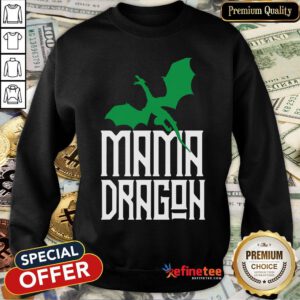 Official Mama Dragon Green Matching Family Tribe Mom Wife Sweatshirt - Design By Refinetee