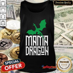 Official Mama Dragon Green Matching Family Tribe Mom Wife Tank Top - Design By Refinetee