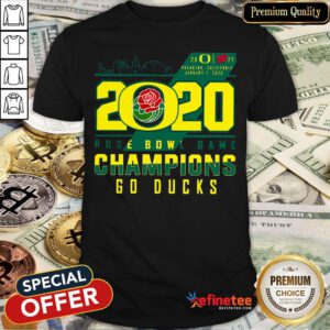 Oregon Ducks 2020 Rose Bowl Game Champions Go Ducks Shirt - Design By Refinetee.com