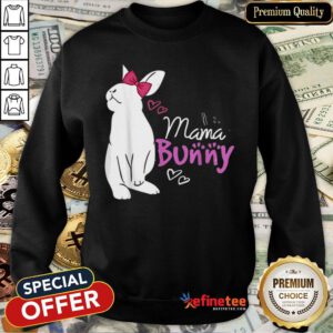 Original Cute Mama Bunny Gift Design Family Easter Gift Sweatshirt- Design By Refinetee.com