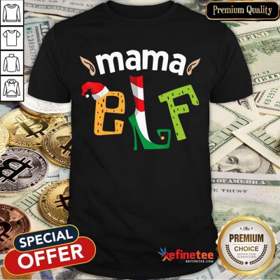 Original Mama Elf Elf Squad Family Christmas Matching Tee Shirt - Design By Refinetee
