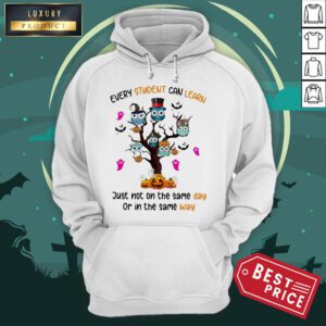 Owls Every Student Can Learn Just Not On The Same Day Or In The Same Way Hoodie - Design By Refinetee