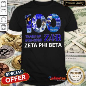 Pretty 100 Years Of 1920 2020 Zeta Phi Beta Shirt - Design By Refinetee.com