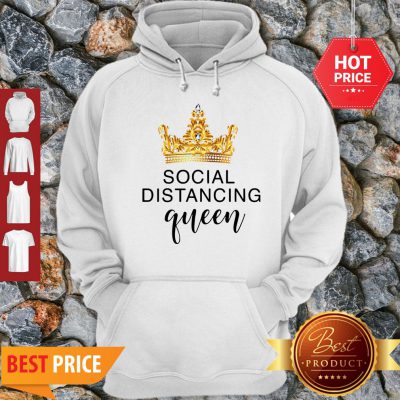 Pretty Crown Social Distancing Queen Coronavirus Hoodie- Design By Refinetee.com