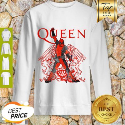 Pretty Deadpool Freedie Mercury Queen We Are The Champions Sweatshirt - Design By Refinetee.com