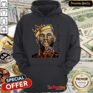 Pretty NBA Lebron James The King Hoodie- Design By Refinetee.com