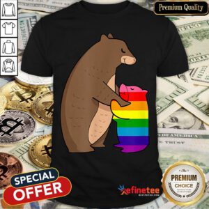 Pretty Premium Lgbt Pride Cute Mama Bear With Cub Unconditional Love Shirt - Design By Refinetee.com