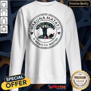 Pretty The Lion King Hakuna Matata It Means No Worries Disney Sweatshirt - Design By Refinetee.com