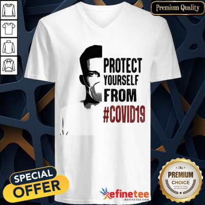 Protect Yourself From #Covid19 Coronavirus V-neck - Design By Refinetee.com