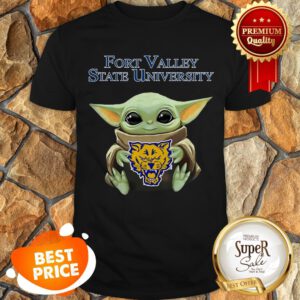 Star Wars Baby Yoda Hug Fort Valley State University Shirt - Design By Refinetee