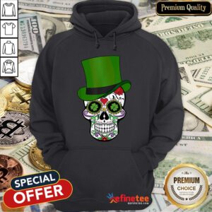 Sugar Skull St Patrick’s Day Saint Patty’s Day Hoodie - Design By Refinetee