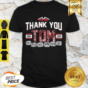 Thank You 12 Tom Brady 2001-2020 Shirt - Design By Refinetee