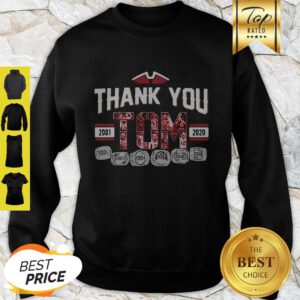 Thank You 12 Tom Brady 2001-2020 Sweatshirt - Design By Refinetee