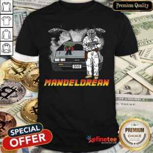 The Mandalorian And Baby Yoda Mandelorean DMC Delorean Shirt - Design By Refinetee.com