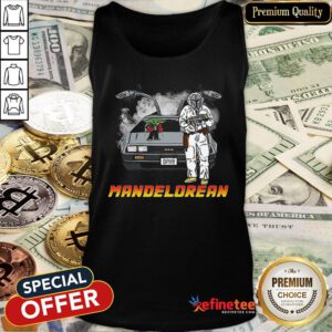 The Mandalorian And Baby Yoda Mandelorean DMC Delorean Tank Top - Design By Refinetee.com