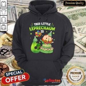 This Leprechaun Is 6 Year Old Birthday St Patricks Day Hoodie - Design By Refinetee