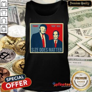Trump Size Does Matter Mini Mike Bloomberg Art Tank Top - Design By Refinetee.com