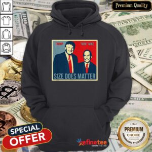 Trump Size Does Matter Mini Mike Bloomberg Art Hoodie - Design By Refinetee.com