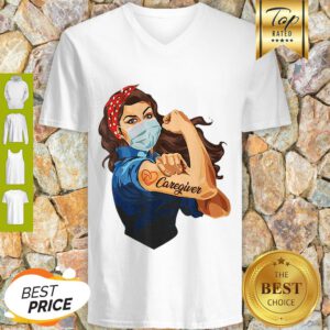 Good Strong Girl Tattoo Caregiver V-Neck