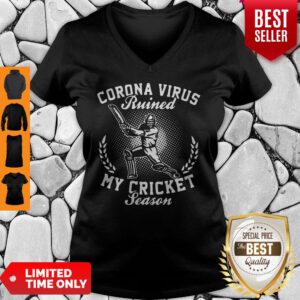 Corona Virus Ruined My Cricket Season Covid-19 V-Neck