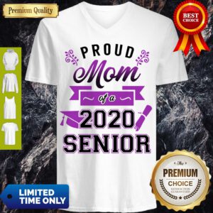 Funny Proud Mom Of A 2020 Senior V-Neck