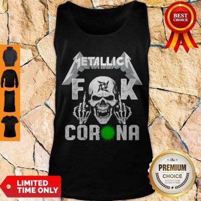 Funny Skull Metallica Fuck Coronavirus Tank Top