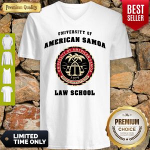 Funny University Of American Samoa Law School V-Neck