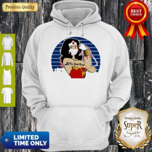 Funny Vintage Wonder Woman Tattoos New York Nurse Covid-19 Hoodie