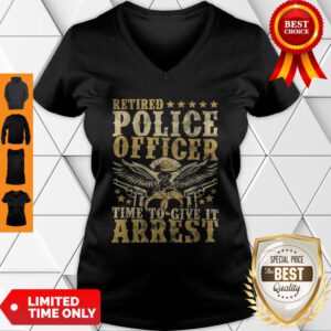 Good Aneisha Retired Police Officer Policeman Retirement Gift V-Neck