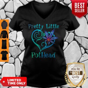 Good Cannabis Pretty Little Pothead Heart V-Neck