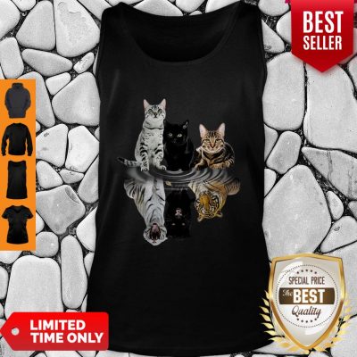 Good Cats Reflection Water Mirror Tigers Tank Top