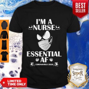 Good I’m Nurse Essential AF Coronavirus 2020 Version Jack Skellington Shirt