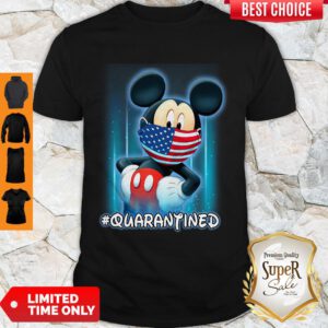 Good Mickey Mouse Face Mask American flag Quarantined Shirt