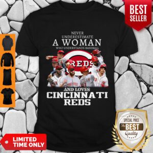 Good Never Underestimate A Woman Who Understands Love Cincinnati Reds Shirt - Design By Refinetee.com