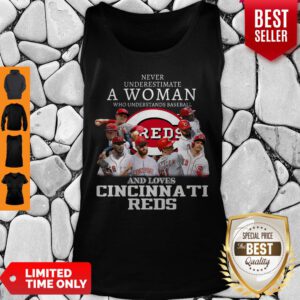 Good Never Underestimate A Woman Who Understands Love Cincinnati Reds Tank Top - Design By Refinetee.com