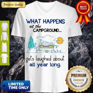 Good What Happens At The Campground V-Neck