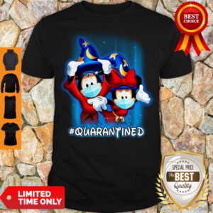 Good Wizard Mickey And Minnie Mouse Mask #Quarantined Coronavirus Shirt