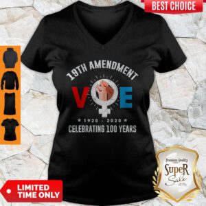 Nice 19th Amendment VOE Women Right To Vote V-Neck