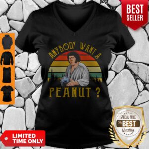 Nice Andre The Giant Anybody Want A Peanut Vintage V-Neck