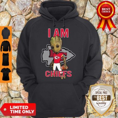 Nice Baby Groot I Am Kansas City Chiefs Logo hoodie