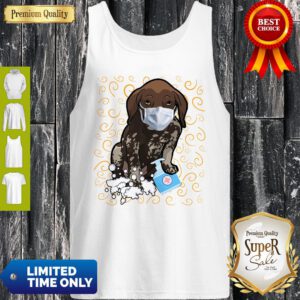 Nice Dachshund Mask Wash Your Hands Survived Coronavirus Tank Top