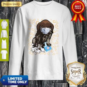 Nice Dachshund Mask Wash Your Hands Survived Coronavirus Sweatshirt